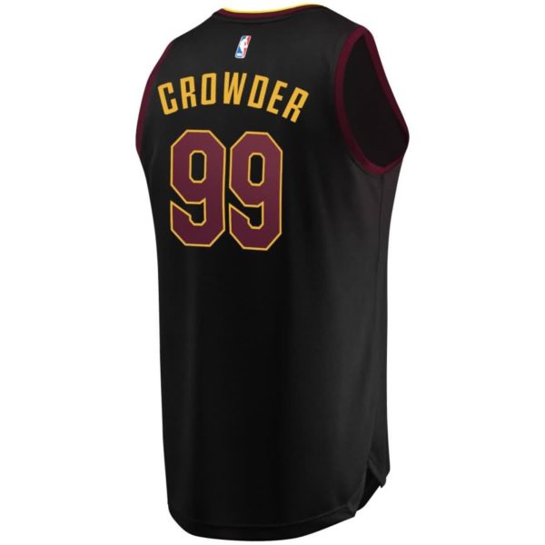 Jae Crowder Cleveland Cavaliers Fanatics Branded Youth Fast Break Replica Jersey Black - Statement Edition