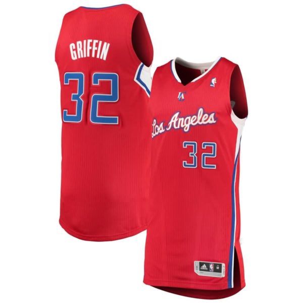 Blake Griffin LA Clippers adidas Finished Authentic Jersey - Red