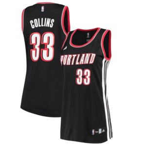 Zach Collins Portland Trail Blazers adidas Women's Replica Jersey - Black