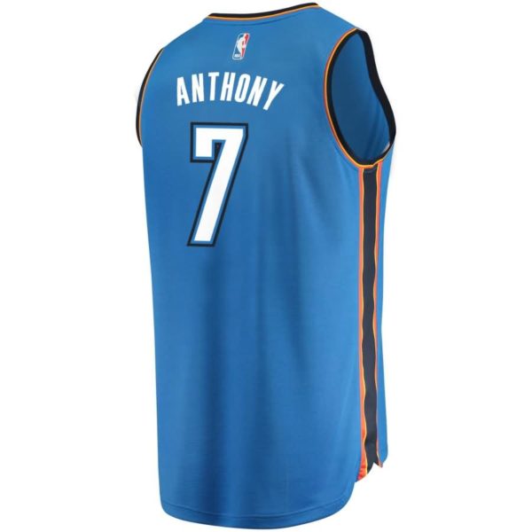 Carmelo Anthony Oklahoma City Thunder Fanatics Branded Fast Break Replica Jersey Blue - Icon Edition