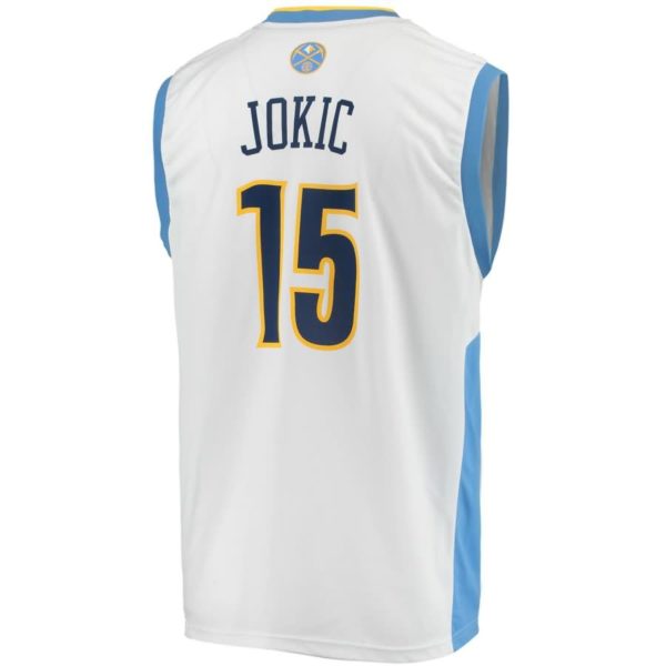 Nikola Jokic Denver Nuggets adidas Home Replica Jersey - White