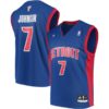 Stanley Johnson Detroit Pistons adidas Road Replica Jersey - Blue