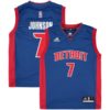 Stanley Johnson Detroit Pistons adidas Youth Replica Jersey - Blue