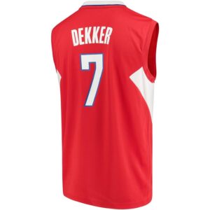 Sam Dekker LA Clippers adidas Road Replica Jersey - Red