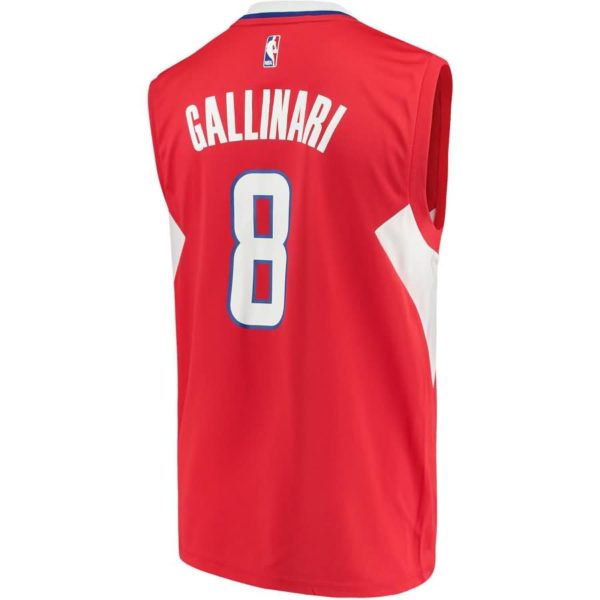 Danilo Gallinari LA Clippers adidas Road Replica Jersey - Red