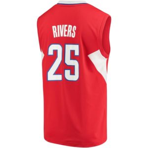 Austin Rivers LA Clippers adidas Road Replica Jersey - Red