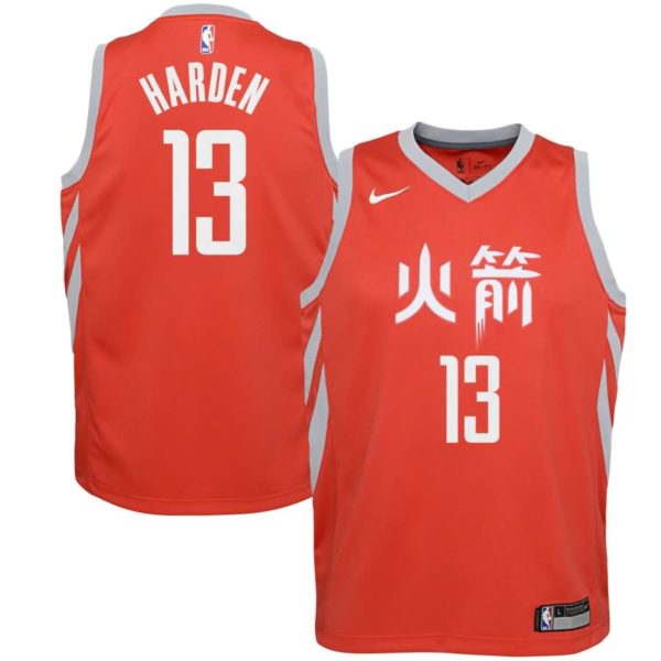 James Harden Houston Rockets Nike Youth Swingman Jersey Red - City Edition