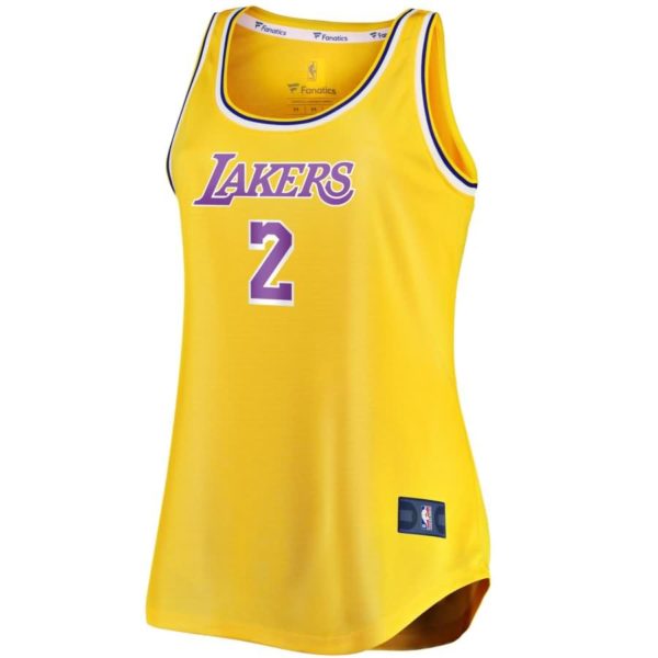 Lonzo Ball Los Angeles Lakers Fanatics Branded Women's Fast Break Tank Jersey - Icon Edition - Gold