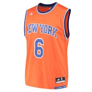 Kristaps Porzingis New York Knicks adidas Alternate Replica Jersey - Orange