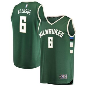 Eric Bledsoe Milwaukee Bucks Fanatics Branded Fast Break Road Replica Player Jersey Green - Icon Edition