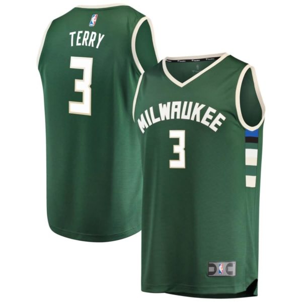 Jason Terry Milwaukee Bucks Fanatics Branded Fast Break Road Replica Player Jersey Green - Icon Edition