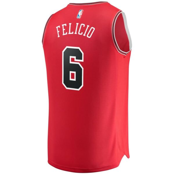 Cristiano Felicio Chicago Bulls Fanatics Branded Fast Break Road Replica Player Jersey Red - Icon Edition