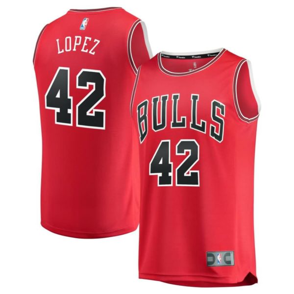 Robin Lopez Chicago Bulls Fanatics Branded Fast Break Road Replica Player Jersey Red - Icon Edition