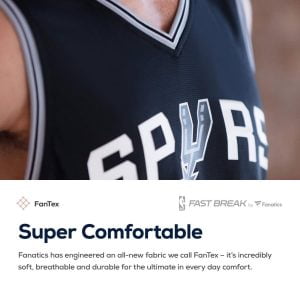Rudy Gay San Antonio Spurs Fanatics Branded Fast Break Road Replica Player Jersey Black - Icon Edition