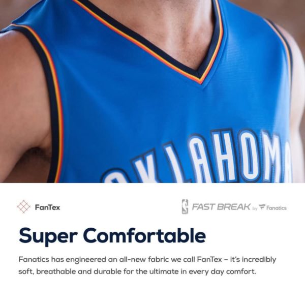 Jerami Grant Oklahoma City Thunder Fanatics Branded Fast Break Player Jersey Blue - Icon Edition