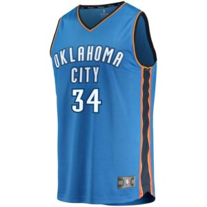 Josh Huestis Oklahoma City Thunder Fanatics Branded Fast Break Player Jersey Blue - Icon Edition