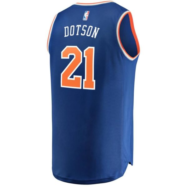 Damyean Dotson New York Knicks Fanatics Branded Fast Break Road Replica Player Jersey Royal - Icon Edition