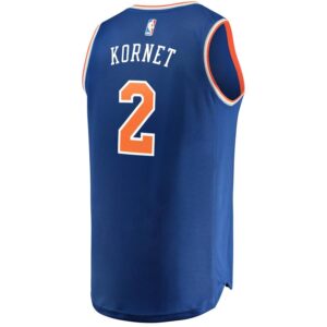 Luke Kornet New York Knicks Fanatics Branded Fast Break Road Replica Player Jersey Royal - Icon Edition