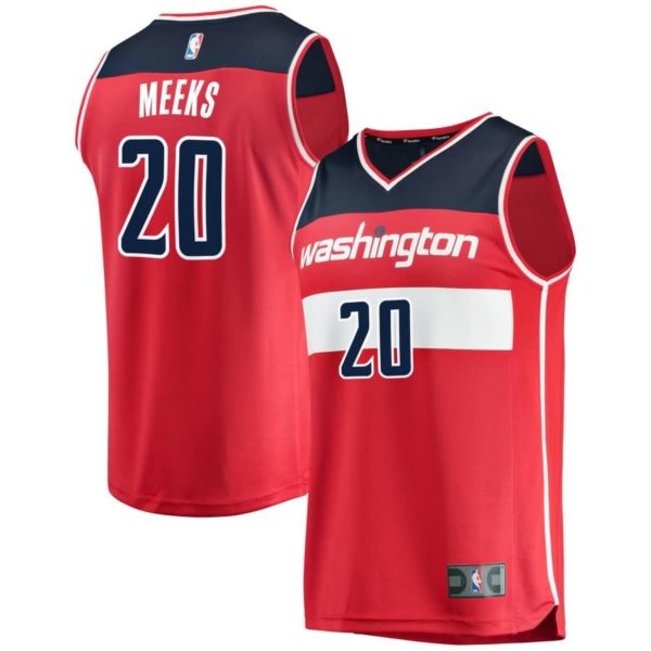 Jodie Meeks Washington Wizards Fanatics Branded Fast Break Replica Team Color Player Jersey Red - Icon Edition
