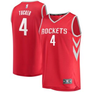 PJ Tucker Houston Rockets Fanatics Branded Fast Break Replica Player Jersey Red - Icon Edition