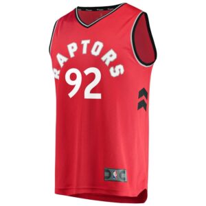 Lucas Nogueira Toronto Raptors Fanatics Branded Fast Break Player Jersey Red - Icon Edition