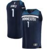 Tyus Jones Minnesota Timberwolves Fanatics Branded Fast Break Replica Player Jersey Green - Icon Edition - Navy