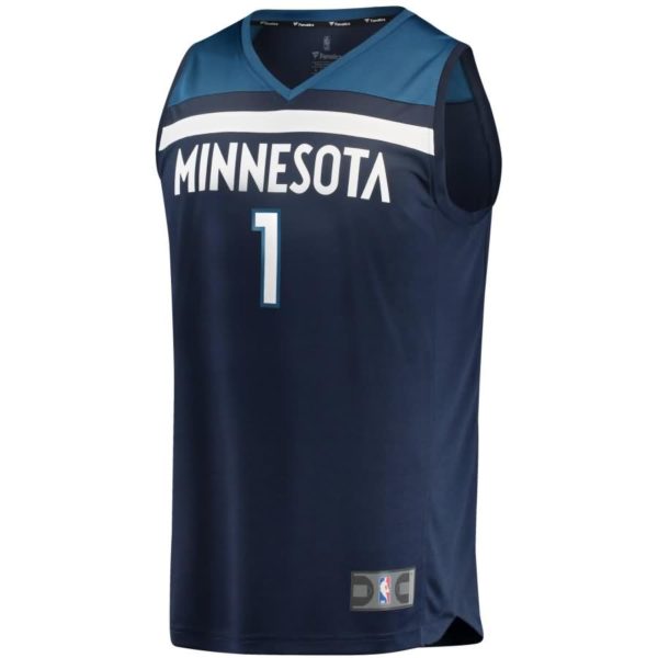 Tyus Jones Minnesota Timberwolves Fanatics Branded Fast Break Replica Player Jersey Green - Icon Edition - Navy