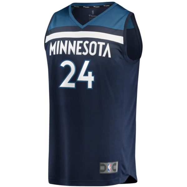 Justin Patton Minnesota Timberwolves Fanatics Branded Fast Break Replica Player Jersey Green - Icon Edition - Navy