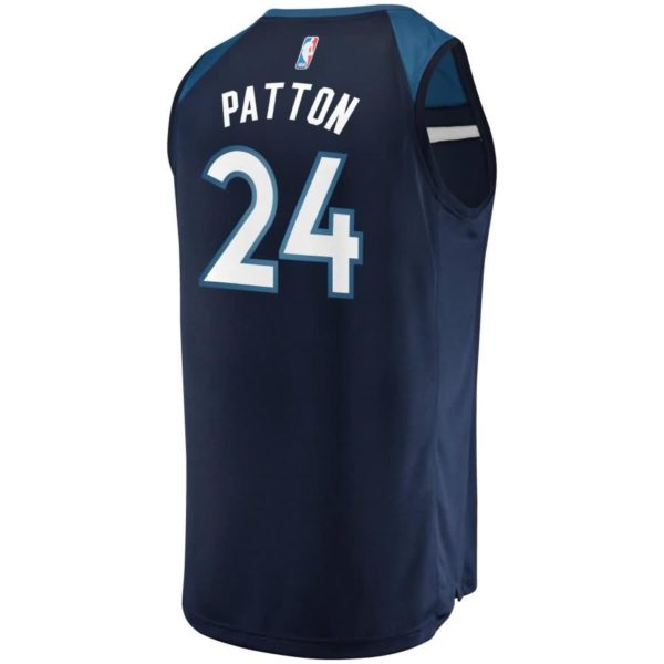 Justin Patton Minnesota Timberwolves Fanatics Branded Fast Break Replica Player Jersey Green - Icon Edition - Navy