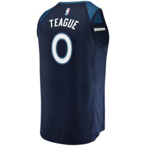 Jeff Teague Minnesota Timberwolves Fanatics Branded Fast Break Replica Player Jersey Green - Icon Edition - Navy
