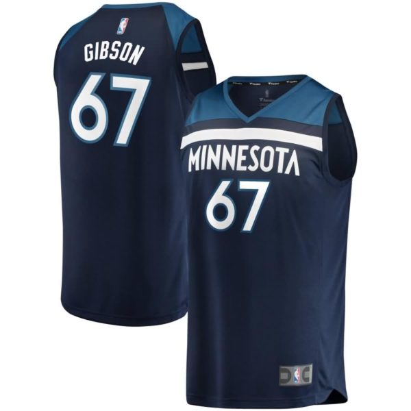 Taj Gibson Minnesota Timberwolves Fanatics Branded Fast Break Replica Player Jersey Green - Icon Edition - Navy