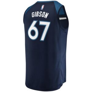 Taj Gibson Minnesota Timberwolves Fanatics Branded Fast Break Replica Player Jersey Green - Icon Edition - Navy