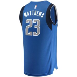 Wesley Matthews Dallas Mavericks Fanatics Branded Fast Break Replica Team Color Player Jersey Royal - Icon Edition