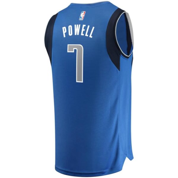 Dwight Powell Dallas Mavericks Fanatics Branded Fast Break Replica Team Color Player Jersey Royal - Icon Edition