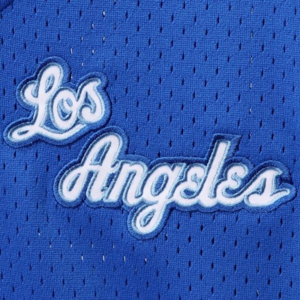 Los Angeles Lakers Mitchell & Ness Winning Team Mesh V-Neck T-Shirt - Blue
