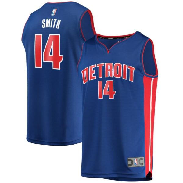 Ish Smith Detroit Pistons Fanatics Branded Fast Break Replica Player Jersey - Icon Edition - Blue