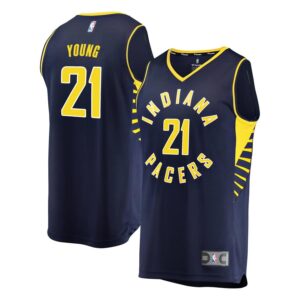 Thaddeus Young Indiana Pacers Fanatics Branded Fast Break Replica Player Jersey - Icon Edition - Navy