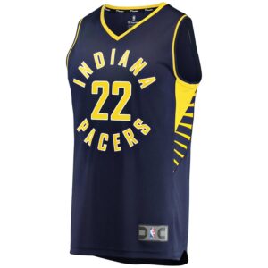 T.J. Leaf Indiana Pacers Fanatics Branded Fast Break Replica Player Jersey - Icon Edition - Navy