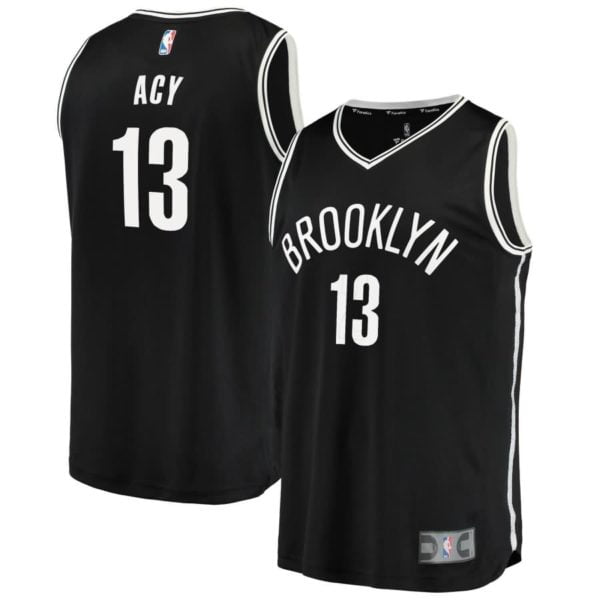 Quincy Acy Brooklyn Nets Fanatics Branded Fast Break Replica Player Jersey - Icon Edition - Black