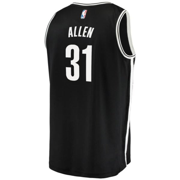 Jarrett Allen Brooklyn Nets Fanatics Branded Fast Break Replica Player Jersey - Icon Edition - Black