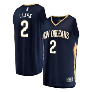 Ian Clark New Orleans Pelicans Fanatics Branded Fast Break Replica Player Jersey - Icon Edition - Navy