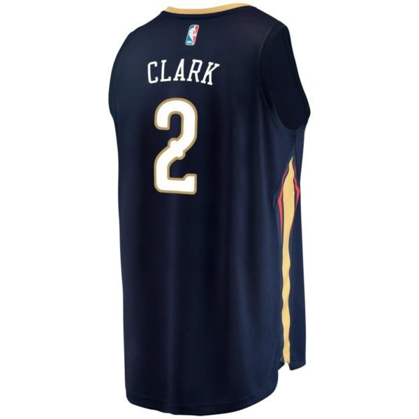 Ian Clark New Orleans Pelicans Fanatics Branded Fast Break Replica Player Jersey - Icon Edition - Navy
