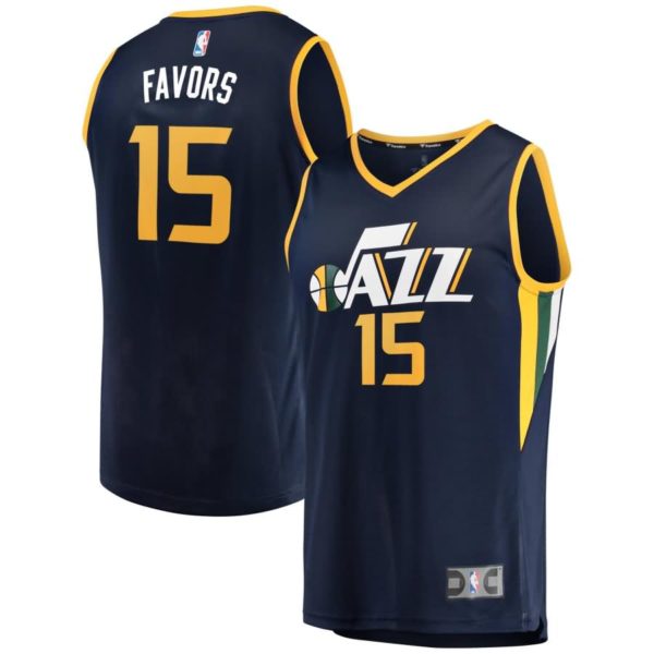 Derrick Favors Utah Jazz Fanatics Branded Fast Break Replica Player Jersey - Icon Edition - Navy