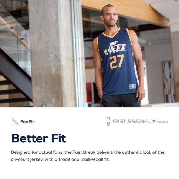 Dante Exum Utah Jazz Fanatics Branded Fast Break Replica Player Jersey - Icon Edition - Navy