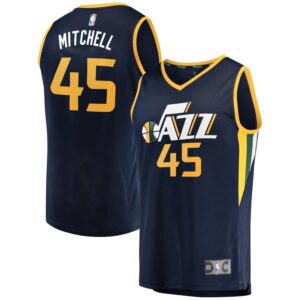 Donovan Mitchell Utah Jazz Fanatics Branded Fast Break Replica Player Jersey - Icon Edition - Navy