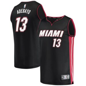 Bam Adebayo Miami Heat Fanatics Branded Fast Break Replica Player Jersey - Icon Edition - Black