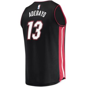 Bam Adebayo Miami Heat Fanatics Branded Fast Break Replica Player Jersey - Icon Edition - Black