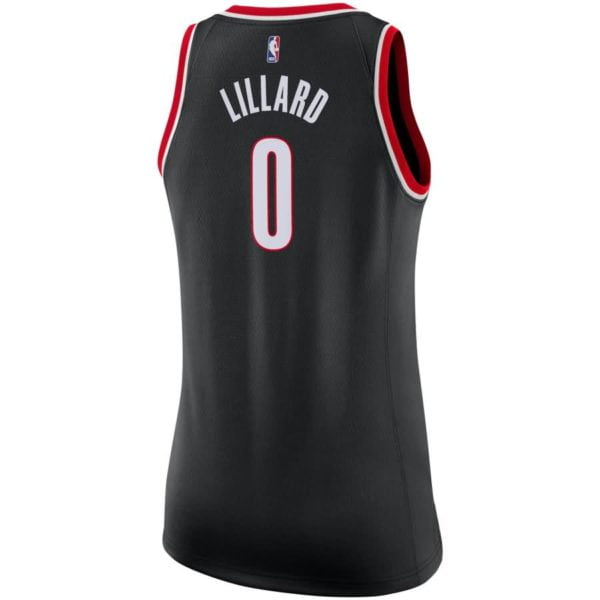 Damian Lillard Portland Trail Blazers Nike Women's Swingman Jersey - Black - Icon Edition