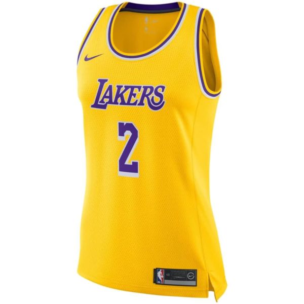 Lonzo Ball Los Angeles Lakers Nike Women's Swingman Jersey - Gold - Icon Edition
