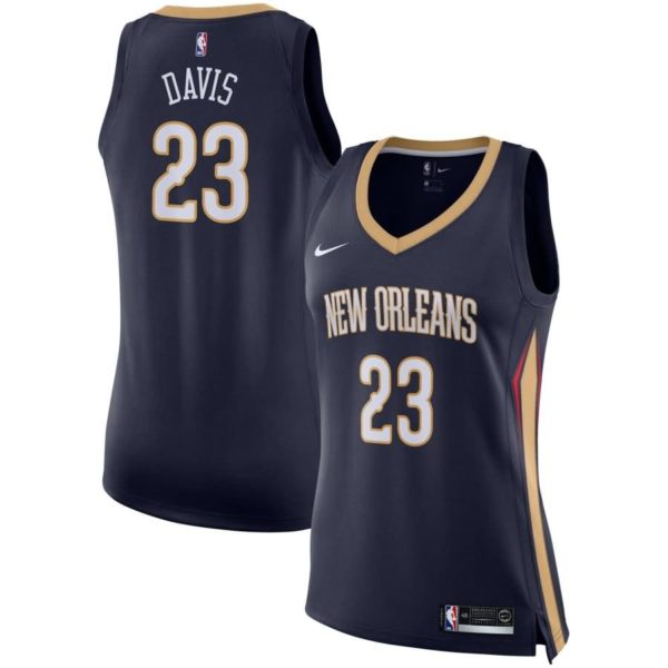Anthony Davis New Orleans Pelicans Nike Women's Swingman Jersey - Navy - Icon Edition
